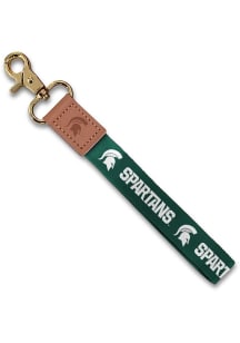 Green Jardine Michigan State Spartans Wristlet Keychain W/Custom Strap Lanyard