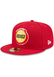 New Era Houston Rockets Mens Red Hardwood Classic 59FIFTY Fitted Hat