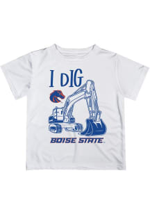 Vive La Fete Boise State Broncos Infant Excavator Short Sleeve T-Shirt White