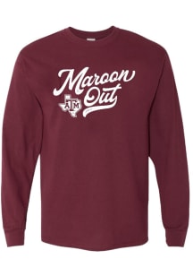 Texas A&amp;M Aggies Maroon Maroon Out Long Sleeve T Shirt