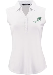 Cutter and Buck North Dakota State Bison Womens White Vintage Forge Eco Polo Shirt