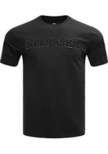 Pro Standard Nebraska Cornhuskers Black Triple Black Short Sleeve Fashion T Shirt