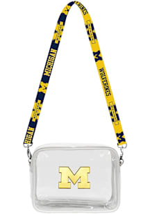 Michigan Wolverines Fanny Fan Womens Clear Tote