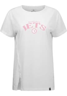 Levelwear Winnipeg Jets Womens White Influx Arched Short Sleeve T-Shirt