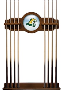 Northern Michigan Wildcats Solid Wood Cue Rack Pool Table