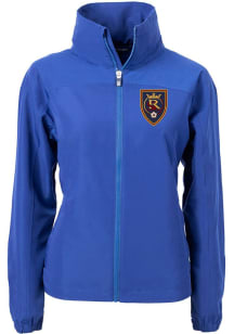 Cutter and Buck Real Salt Lake Womens Blue Charter Eco Light Weight Jacket