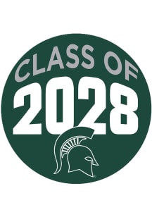 Green Michigan State Spartans 3&quot; Class of 2028 Button