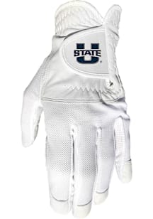 Utah State Aggies White Cool Mesh Golf Gloves