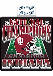 Indiana Hoosiers Quick Pitch 2025 Football Nat Champ Stickers - Crimson