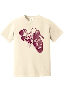 Summit Sportswear Arizona State Sun Devils Womens Ivory Hotel Key Short Sleeve T-Shirt