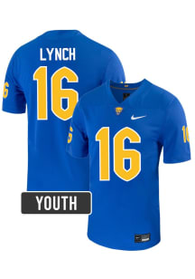 David Lynch Nike Youth Blue Pitt Panthers NIL Name And Number Football Jersey Jersey