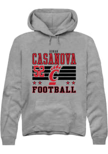 Ronan Casanova Rally Mens Grey Cincinnati Bearcats NIL Striped Player Hood