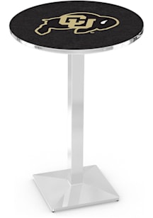 Colorado Buffaloes Chrome Square Base Pub Table