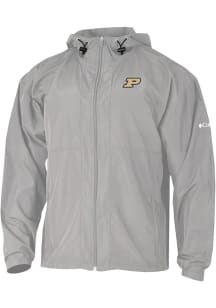 Mens Purdue Boilermakers Grey Columbia Prodigy Light Weight Jacket