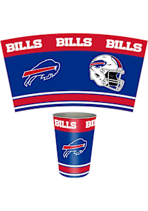 Buffalo Bills Logo Stripe Waste Basket