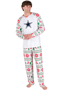 Concepts Sport Dallas Cowboys Mens White Holiday Tidings Sleep Pants