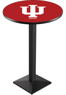 Black Indiana Hoosiers Square Base Pub Table