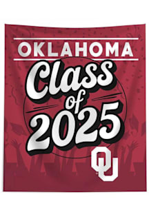 Oklahoma Sooners Class of 2025 50x60 Tapestry Blanket