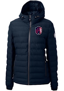 Cutter and Buck St Louis City SC Womens Navy Blue Mission Ridge Repreve Heavy Weight Jacket