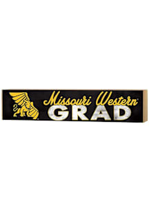 KH Sports Fan Missouri Western Griffons Grad graduation graphic Sign - Black
