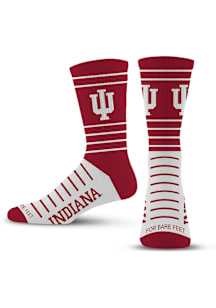 Indiana Hoosiers Reverse Stripe Mens Crew Socks