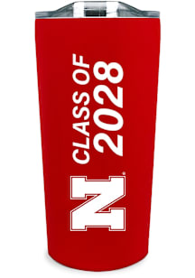 Nebraska Cornhuskers 18oz Class of 2028 Soft Touch Stainless Steel Tumbler - Red