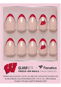 Wisconsin Badgers Glamnetic Press On Nails Cosmetics