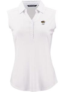 Cutter and Buck Missouri Tigers Womens White Alumni Forge Eco Polo Shirt