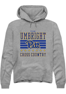 Tyler Umbright Rally Mens Grey Pitt Panthers NIL Striped Player Hood