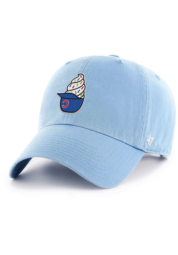 47 Chicago Cubs LIGHT BLUE Ice Cream Helmet Clean Up Adjustable