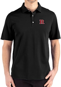 Rutgers Scarlet Knights Black Cutter and Buck Advantage Refresh Pique Big and Tall Polo
