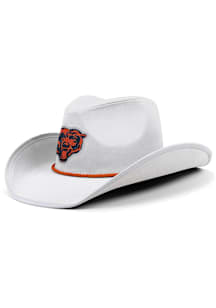 Forever Collectibles Chicago Bears White Rhinestone Cowboy Hat Mens Cowboy Hat