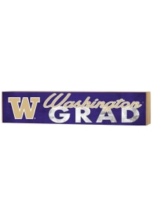 Purple Washington Huskies Grad graduation graphic Sign