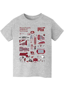 Vive La Fete MIT Engineers Youth Grey Impressions Short Sleeve T-Shirt