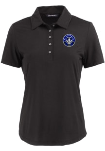 Cutter and Buck Montreal Impact Womens Black Coastline Eco Short Sleeve Polo Shirt
