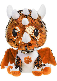Clemson Tigers Forever Collectibles  9" Sequin Dragon Plush - Orange