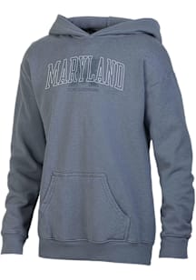 ComfortWash Maryland Terrapins Youth Grey Team Graphic Football Long Sleeve Hoodie