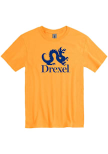 Drexel Dragons Gold Big Logo Short Sleeve T Shirt