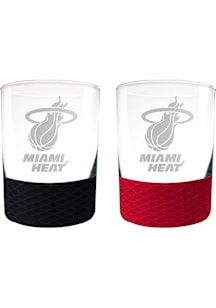 Miami Heat Commissioner Set Rock Glass - White