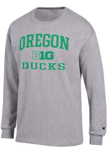 Mens Oregon Ducks Grey Champion Big Ten Jersey Tee