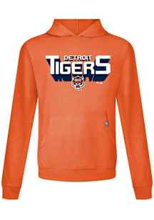 Levelwear Detroit Tigers Mens Orange Relay Retro 3D Hood