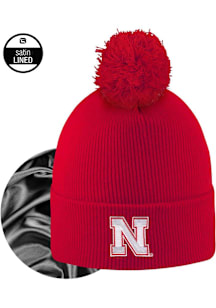 LogoFit Nebraska Cornhuskers Red Monroe Womens Knit Hat