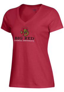 Gear for Sports Cornell Big Red Womens Red Mia Short Sleeve T-Shirt