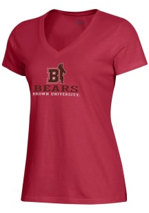 Gear for Sports Brown Bears Womens Red Mia Short Sleeve T-Shirt