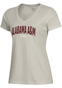 Gear for Sports Alabama A&amp;M Bulldogs Womens Brown Mia Short Sleeve T-Shirt