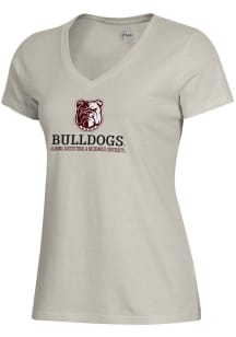 Gear for Sports Alabama A&amp;M Bulldogs Womens Tan Mia Mascot Short Sleeve T-Shirt