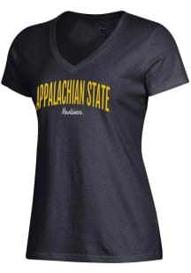 Gear for Sports Appalachian State Mountaineers Womens Black Mia Short Sleeve T-Shirt