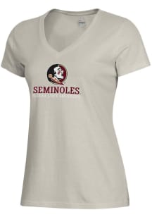 Gear for Sports Florida State Seminoles Womens Brown Mia Short Sleeve T-Shirt