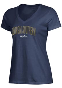 Gear for Sports Georgia Southern Eagles Womens Blue Mia Short Sleeve T-Shirt