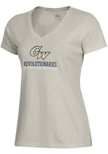 Gear for Sports George Washington Revolutionaries Womens Brown Mia Short Sleeve T-Shirt